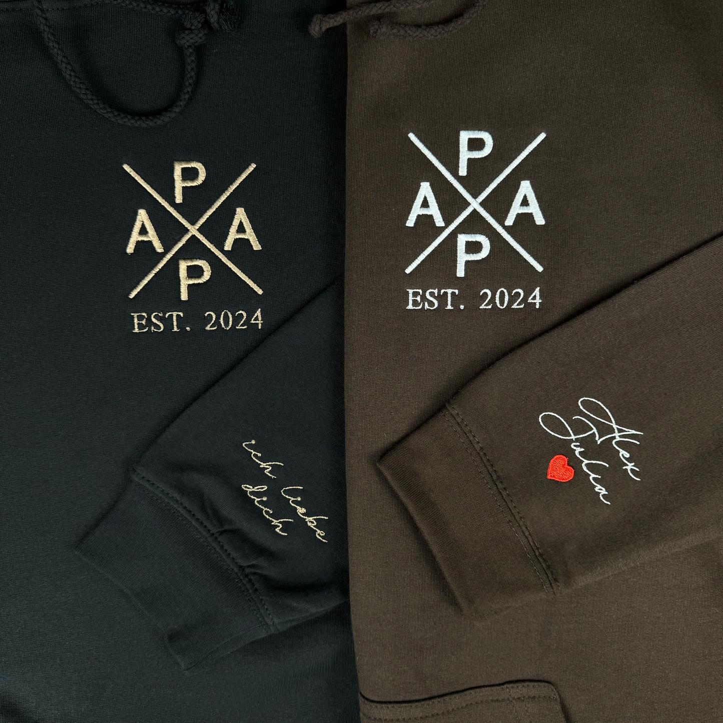 PAPA Est Pullover bestickt - Personalisiert